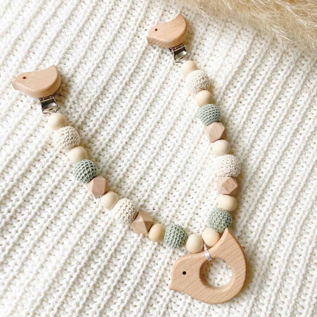 Kinderwagenkette "Minzblättchen"