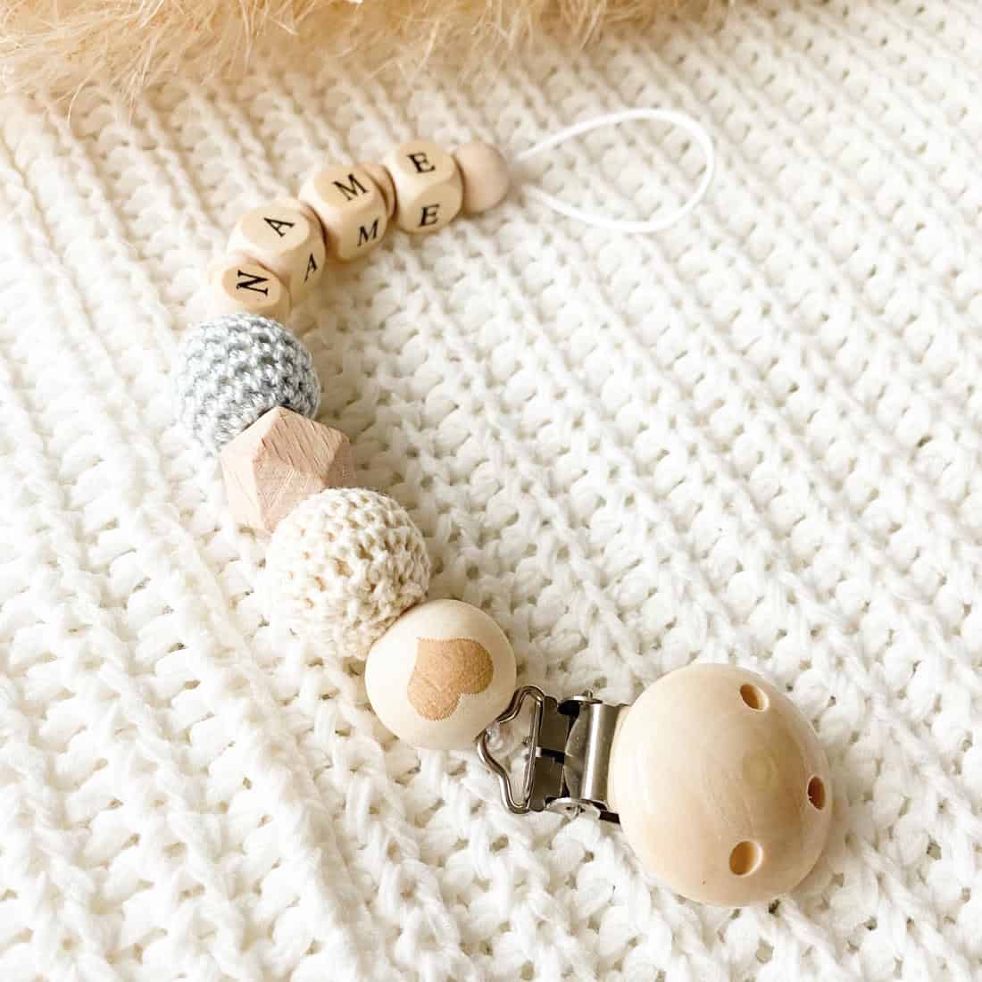 Schnullerkette "Engelsblau"