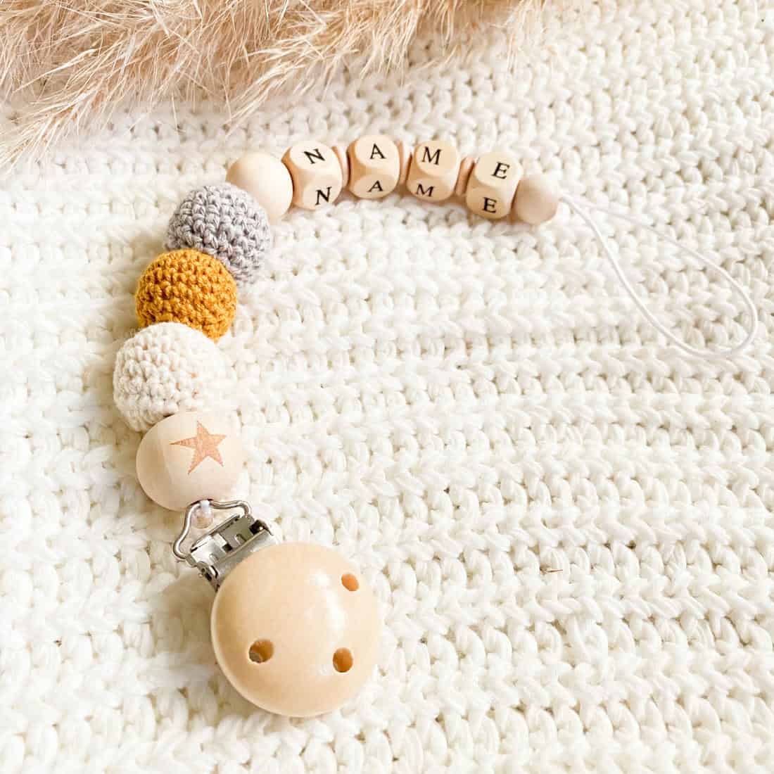 Schnullerkette "Sternschnuppe"