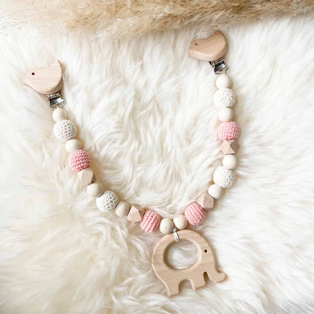 Kinderwagenkette "Pinkes Bärchen"