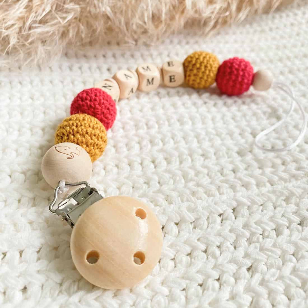 Schnullerkette "Honigbär"