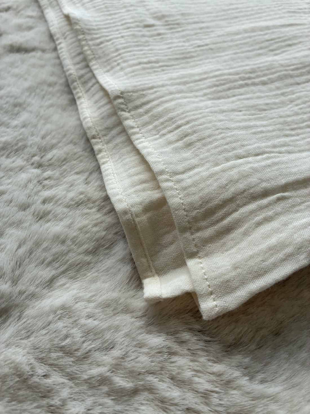 Muselin Babydecke - 100% Baumwolle, Beige